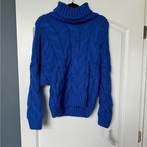 NWT Goodnight Macaroon blue turtle neck sweater